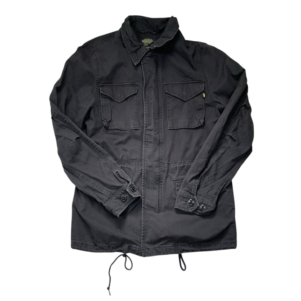 Alpha Industries Military Green Men's‎ Jacket S MIL/A 37920 Small Washed Black